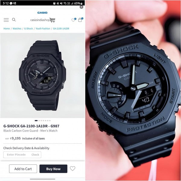 Casio g shock ga2100