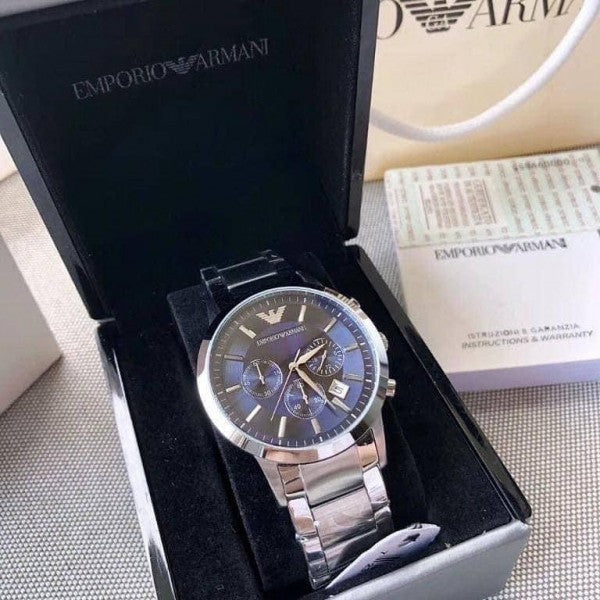 Emporio Arman_i Classic Silver-Blue