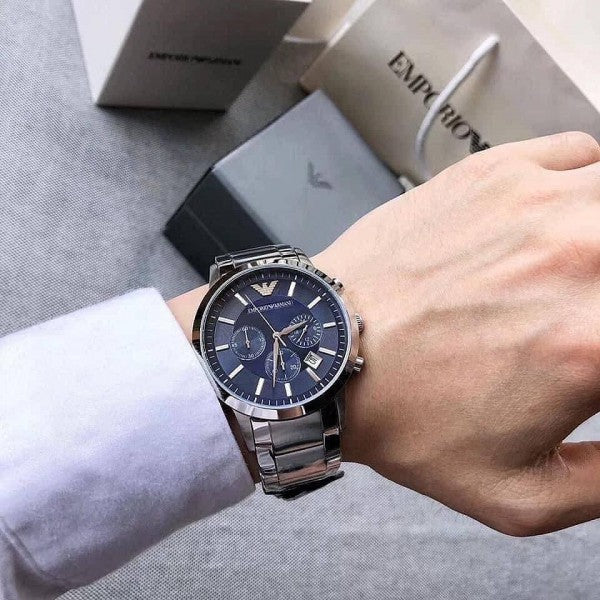 Emporio Arman_i Classic Silver-Blue