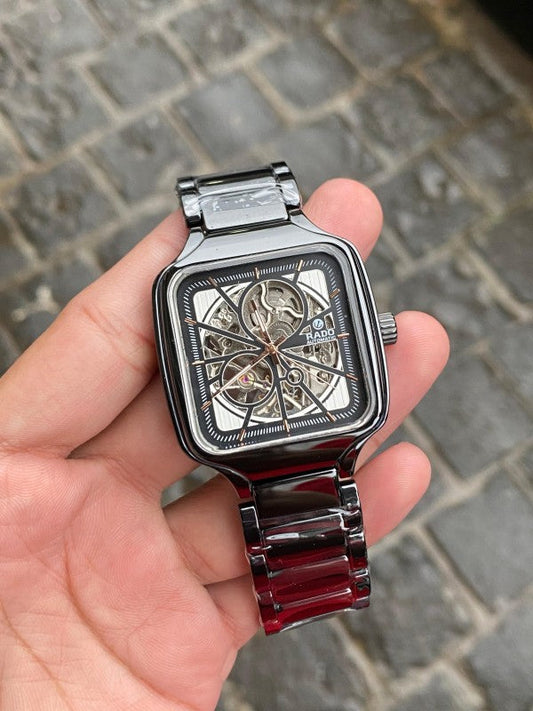 RAD_O TRUE SQUARE ROSE GOLD AUTOMATIC