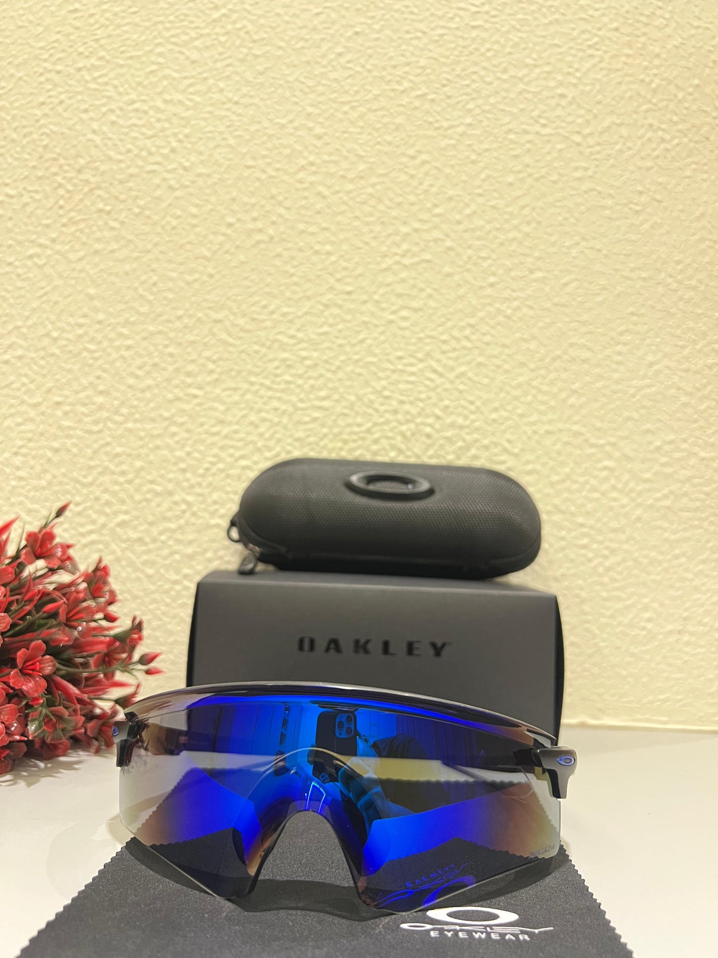 OAKLEY Encoder Sports Sunglasses (BLACK BLUE)