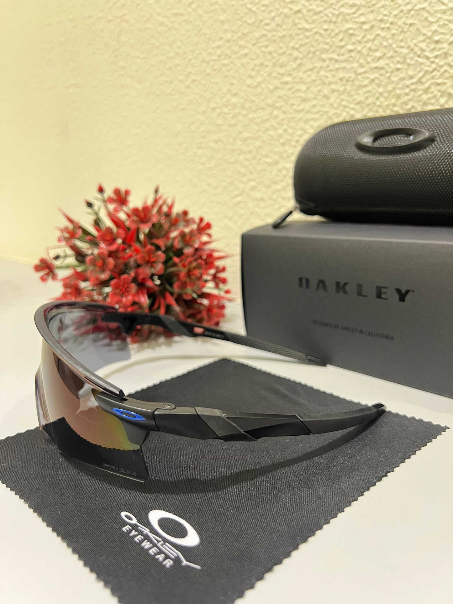 OAKLEY Encoder Sports Sunglasses (BLACK BLUE)